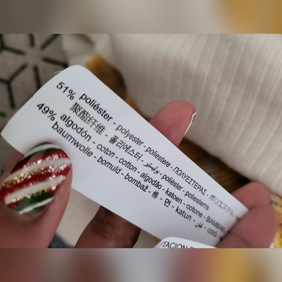 Zara oversized striped knit v-neck size S - Picture 5 of 7